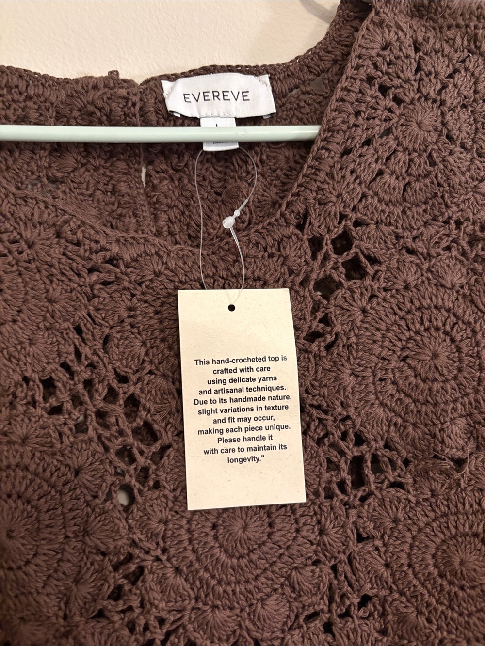 Evereve Brown Crochet Sleeveless Top - Picture 3 of 4